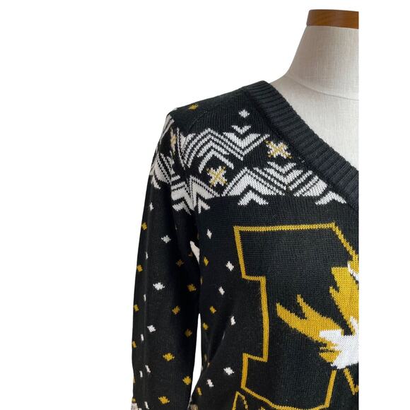 Missouri Tigers Campus Specialties Sweater Medium Christmas Black Gold White M - Picture 7 of 9